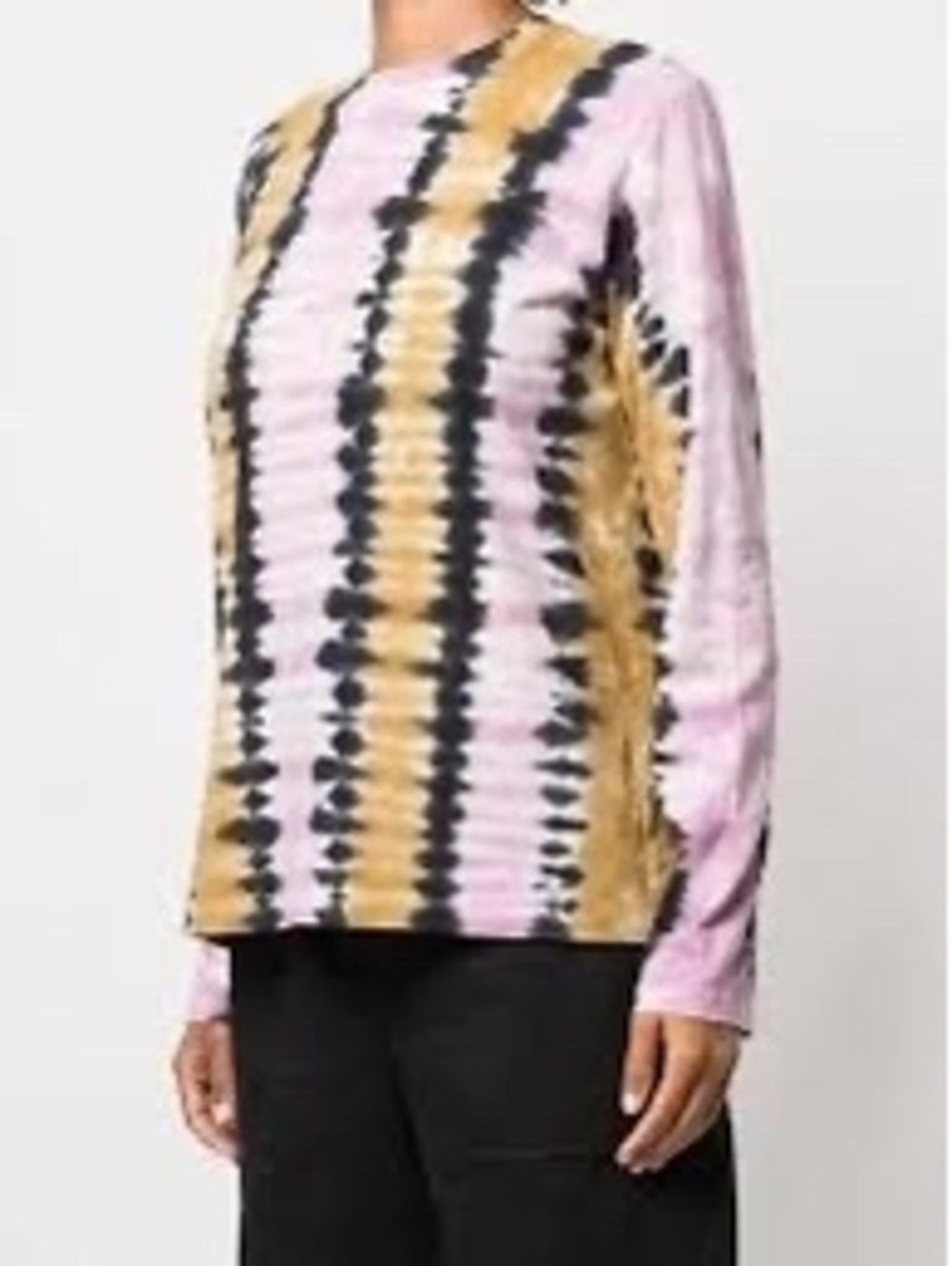 Proenza Schouler Tie Dye Top Downtown Girl Grunge Long Sleeve Shirt Small S